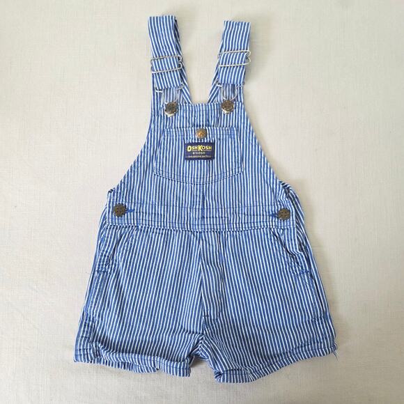 Vintage Oshkosh Engineer Striped Shortalls 3t